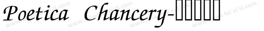 Poetica Chancery字体转换